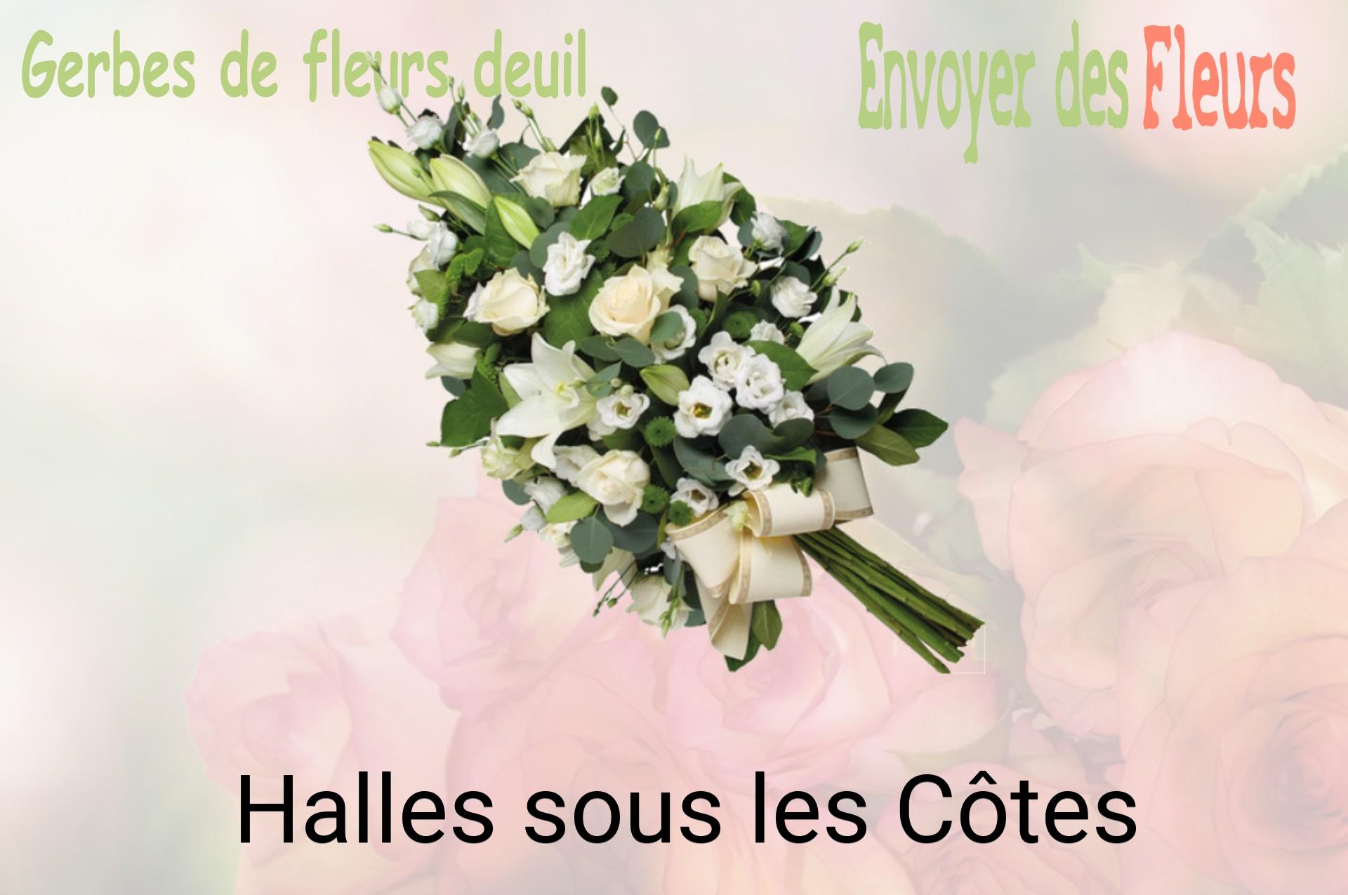 Gerbe de fleurs de deuil livrée à Halles-sous-les-Côtes